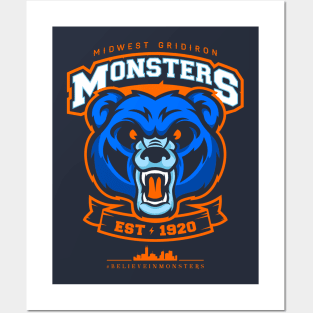 Midwest Gridiron Monsters Posters and Art